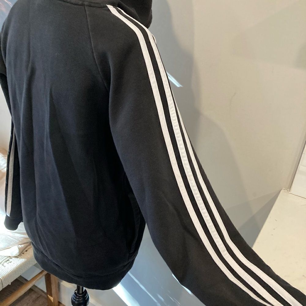 Adidas hooded stripe sweatshirt Small - Picture 3 of 4